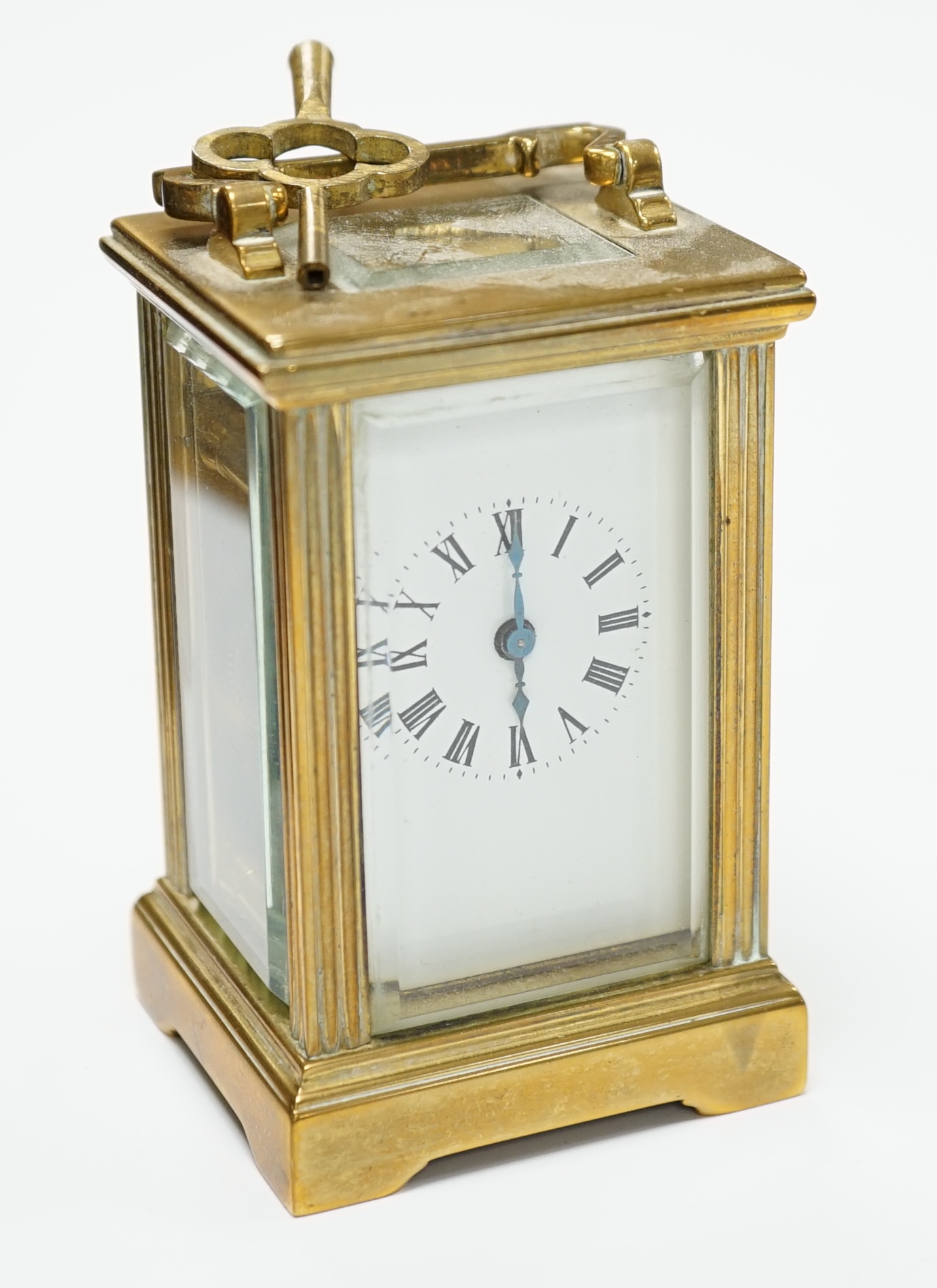 A miniature carriage timepiece, 8.5cm high
